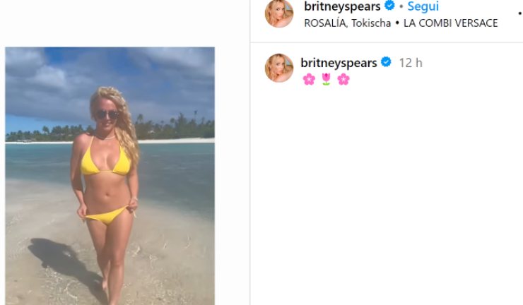 Ecco il video di Britney Spears col bikini giallo