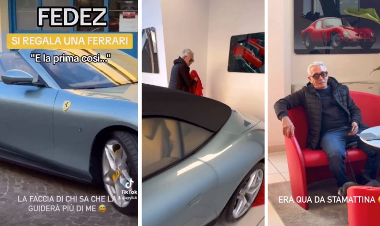 la nuova ferrari di fedez prezzo