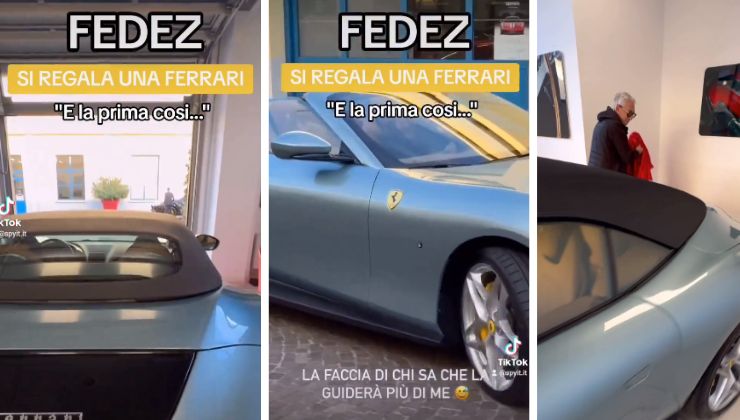 la nuova ferrari di fedez